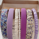 VINCHAS VIOLETAS, FLORALES Y PERLAS